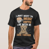 Coffee Cairn Terrier T-shirt (Voorkant)