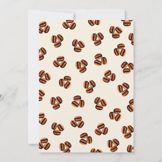 Coffee & Cake Adult Birthday Party Kaart (Achterkant)