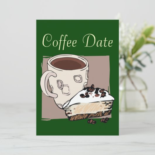 Coffee Cake Kaart (Staand voorkant)