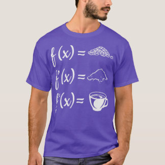 Coffee calculus docent cadeautjes wiskunde docent t-shirt
