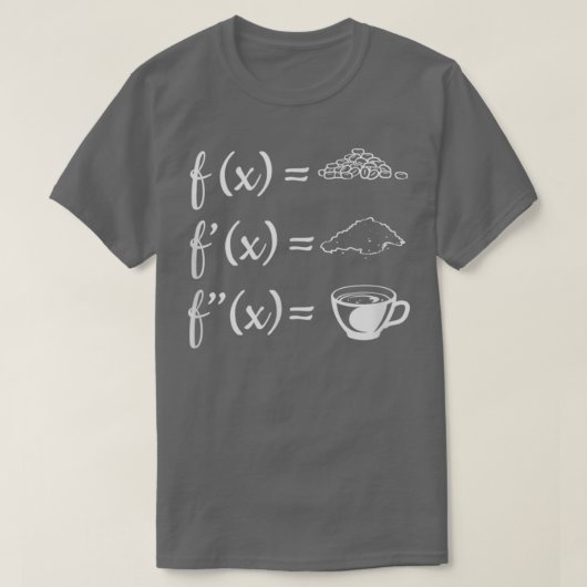Coffee Calculus Leraar S Wiskunde Leraar wiskunde T-shirt (Design voorkant)
