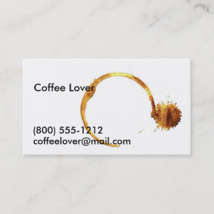 Coffee Calling Card Contactkaartje