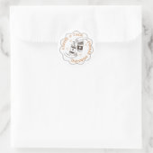 Coffee & Calm Morning Cafe Logo Sticker (Tas)