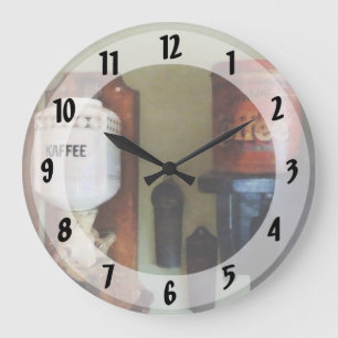 Coffee Can en Coffee Grinder Grote Klok