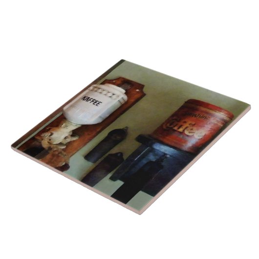 Coffee Can en Coffee Grinder Tegeltje (Zijkant)