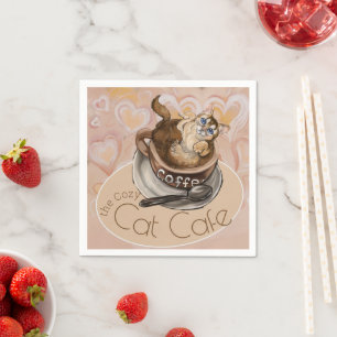 Coffee Cat Cafe   Servet