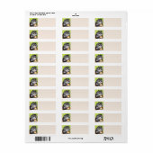 COFFEE CAT-ETIKETTERS VOOR PERSONALISEERD TERUGKER ETIKET (Full Sheet)