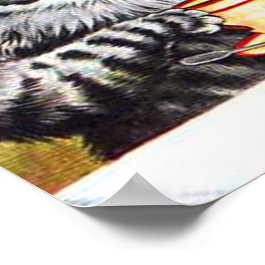 COFFEE CAT LOUIS WAIN POSTER (Hoek)