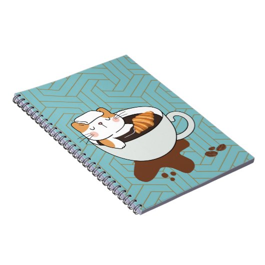 Coffee Cat Spa Notitieboek (Rechterzijde)