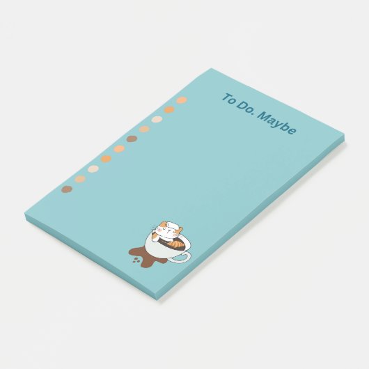 Coffee Cat Spa Post-it® Notes (Schuin)