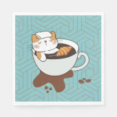 Coffee Cat Spa Servet (Voorkant)