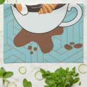 Coffee Cat Spa Theedoek (Gevouwen)