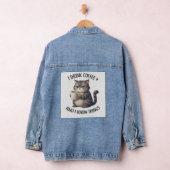 Coffee Cat Wisdom Denim Jacket (Hangar)