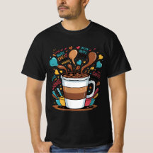 Coffee Chaos & Confidence T-Shirt – Funny Motivati