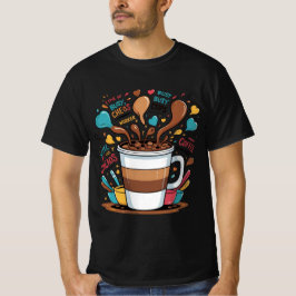 Coffee Chaos & Confidence T-Shirt – Funny Motivati