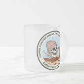 Coffee Chatter & BS Frosted Mug Matglas Koffiemok (Voorkant rechts)