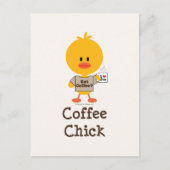 Coffee Chick Briefkaart (Voorkant)