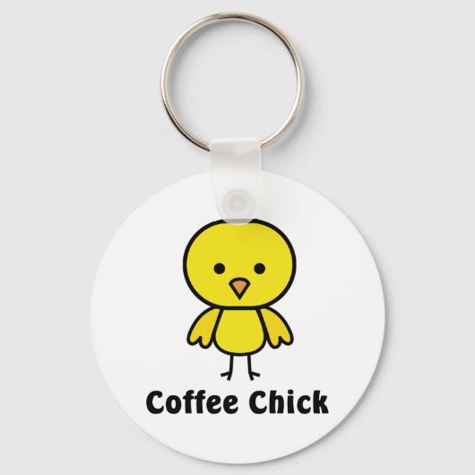 Coffee Chick Sleutelhanger (Voorkant)