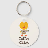Coffee Chick Sleutelhanger (Voorkant)
