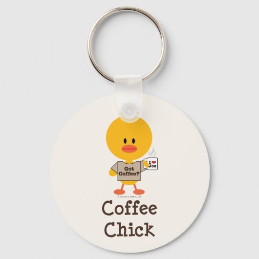 Coffee Chick Sleutelhanger (Voorkant)