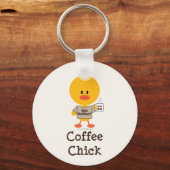 Coffee Chick Sleutelhanger (Voorkant)