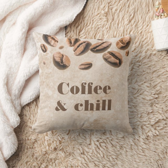 Coffee & Chill Espresso Cappuccino Lover Funny Kussen (Deken)