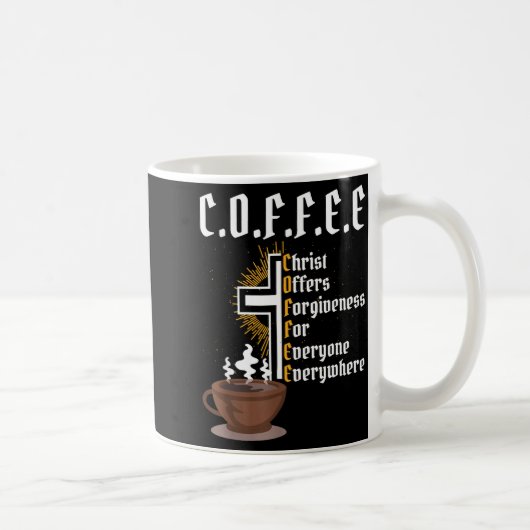 Coffee Christ Offers Forgiveness For Everyone Ever Koffiemok (Rechts)