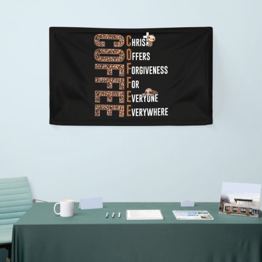 Coffee Christ Offers Forgiveness For Everyone Spandoek (Beurs)