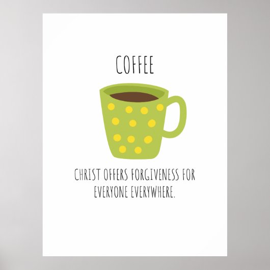 COFFEE Christian Design Poster (Voorkant)