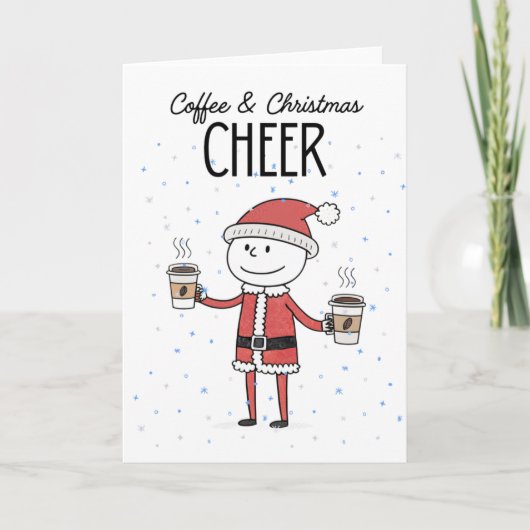 Coffee & Christmas Cheer Kaart (Voorkant)