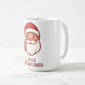 Coffee & Christmas Cheer Santa Mug Koffiemok (Voorkant rechts)