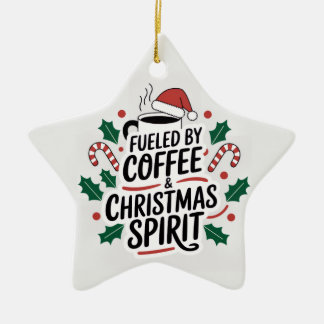 Coffee & Christmas Spirit — Star Ornament