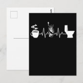 Coffee Cigarette Toilet Humor Briefkaart (Voorkant / Achterkant)