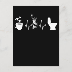 Coffee Cigarette Toilet Humor Briefkaart