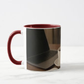 "Coffee & Clicks Mok – Stoom, Winkelen en Schoot (Links)