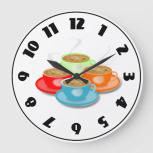 Coffee Clock Grote Klok