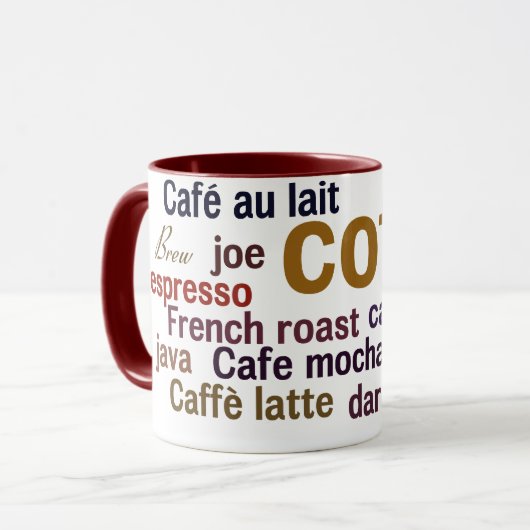 Coffee Cloud mok (Voorkant links)