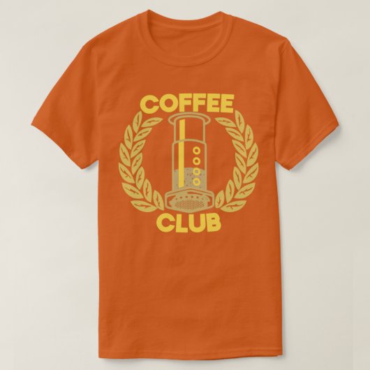 Coffee Club 1 T-shirt (Design voorkant)