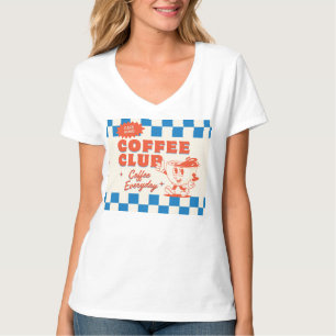 Coffee Club 50s-sfeer – Schattige koffieliefhebber T-shirt