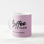 Coffee Club Mok - paarse ombre (Voorkant links)