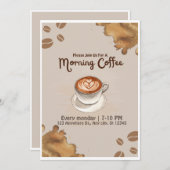 Coffee Club Morning Mingle Kaart (Voorkant / Achterkant)