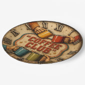 Coffee Club Papieren Bordje (Gekanteld)