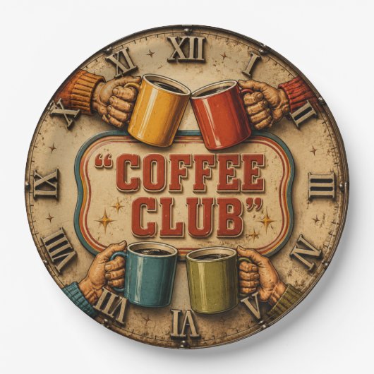 Coffee Club Papieren Bordje (Voorkant)