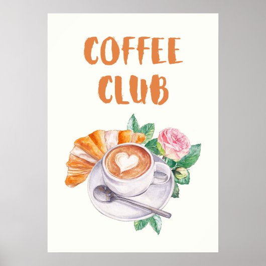 Coffee Club Poster (Voorkant)