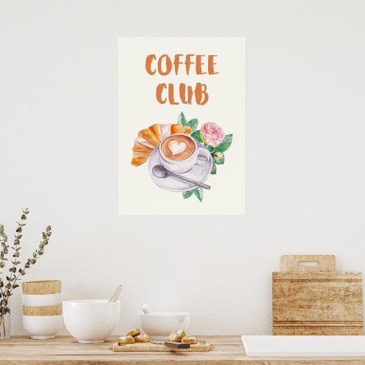 Coffee Club Poster (Keuken)