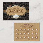 Coffee Club Punch Card Beans'n Latte Caramel Klantenkaartje (Voorkant / Achterkant)