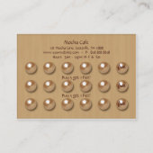 Coffee Club Punch Card Beans'n Latte Caramel Klantenkaartje (Achterkant)