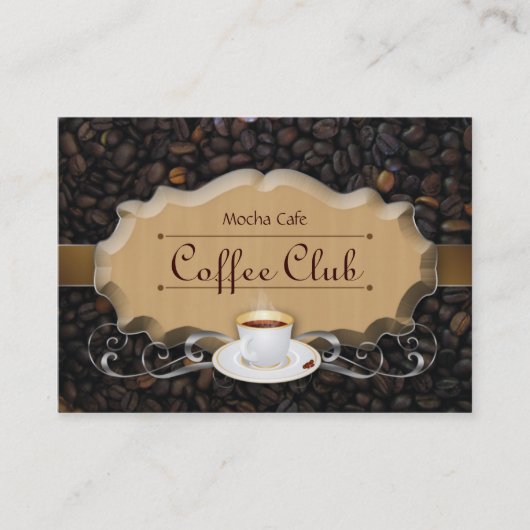 Coffee Club Punch Card Beans'n Latte Caramel Klantenkaartje (Voorkant)
