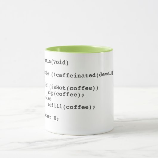 Coffee code mok voor softwareontwikkelaars (Midden)