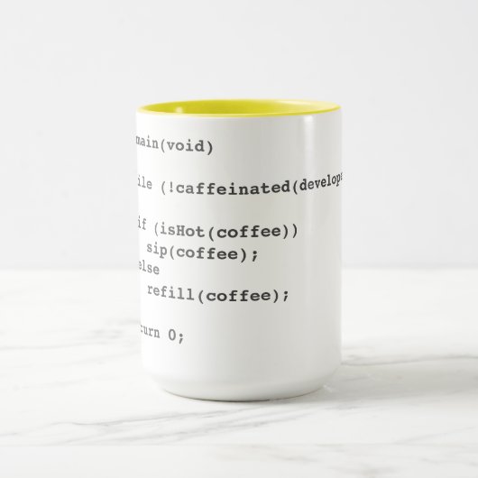 Coffee code mok voor softwareontwikkelaars (Midden)